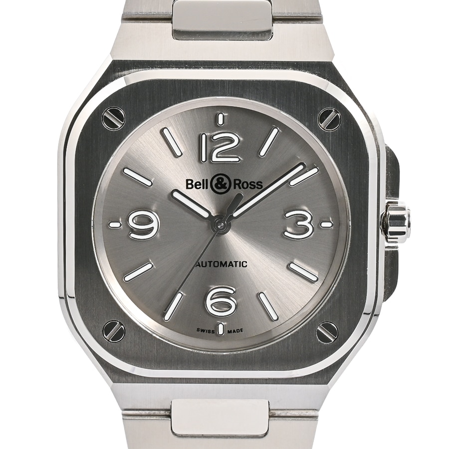 【中古A品】  ベルアンドロス BR-05 36mm Grey Steel  BR05A-S-GR-ST/SST ステンレス 新宿歌舞伎町店