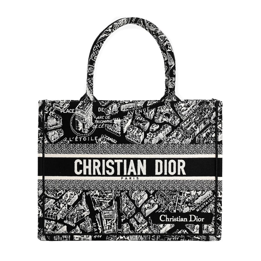 【中古SA品】  ディオール ブックトートミディアム  M1296ZOMP_M46I ジャガード 元町本店