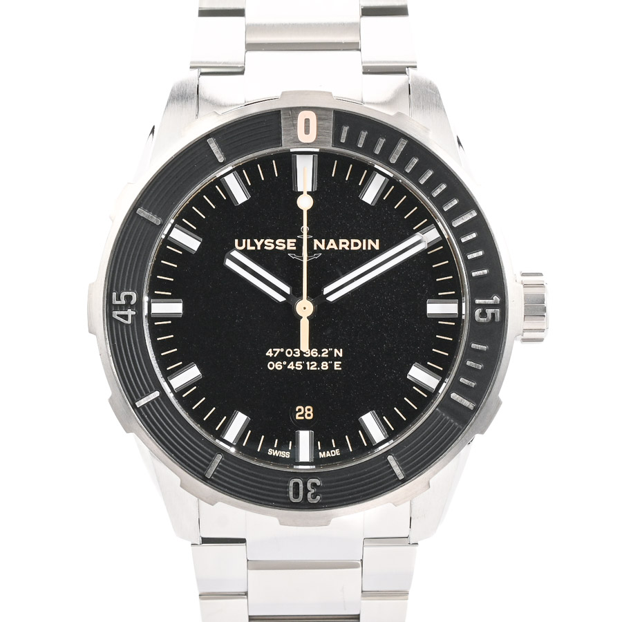 【中古A品】  ユリスナルダン ダイバー412  8163-175/92 ステンレス 横浜関内店