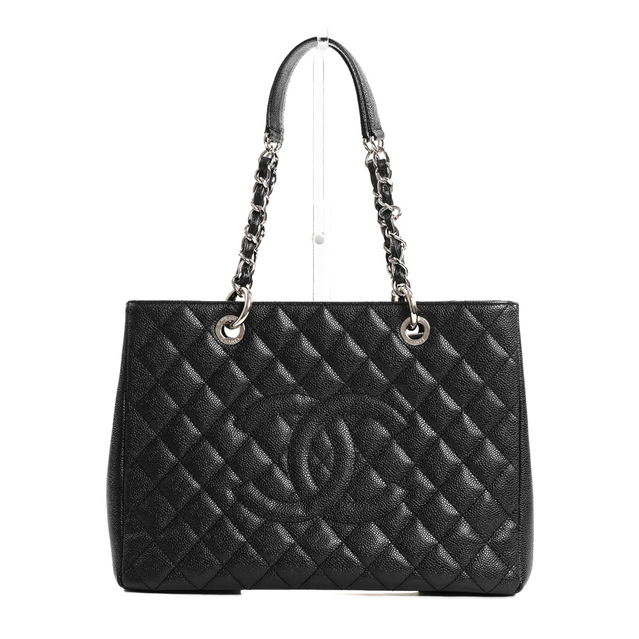 【中古A品】  シャネル GSTトートバッグ  A50995 キャビア 銀座