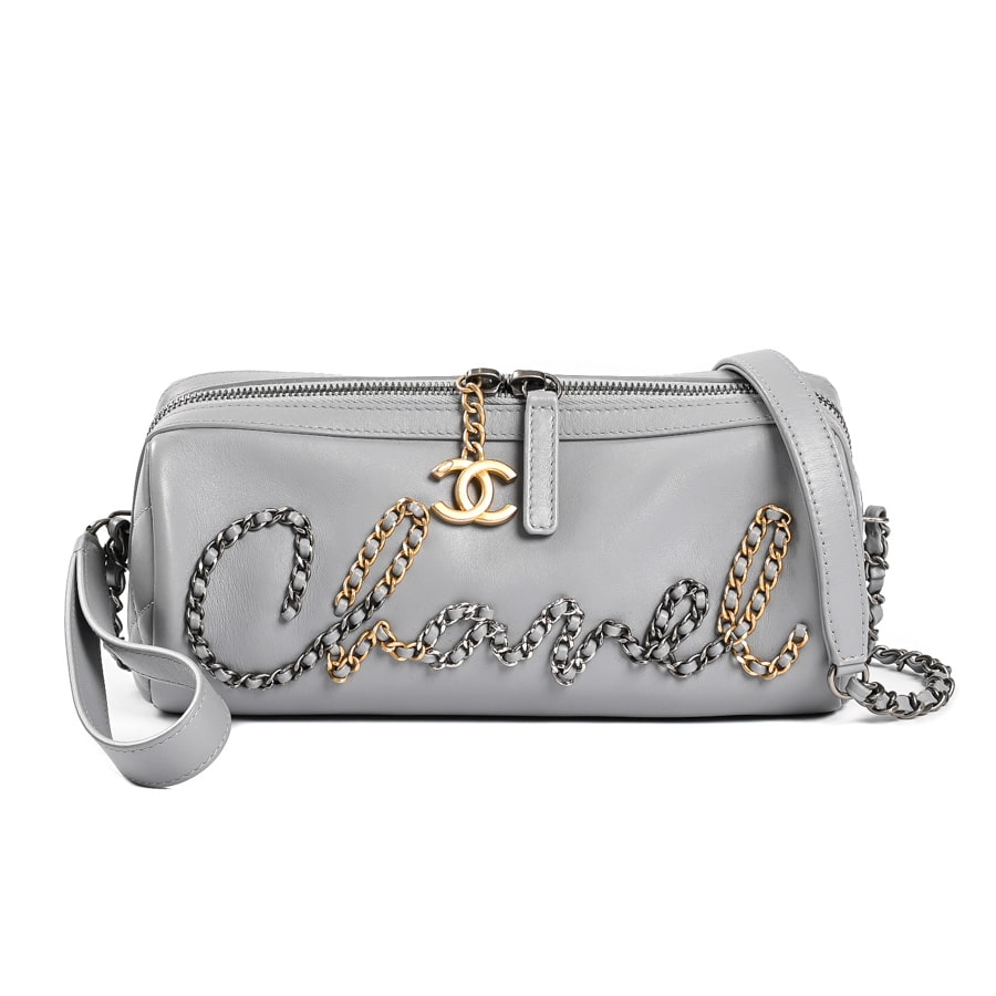 【中古AB品】  シャネル ロゴボーリングバッグ  AS1779 カーフ 元町本店