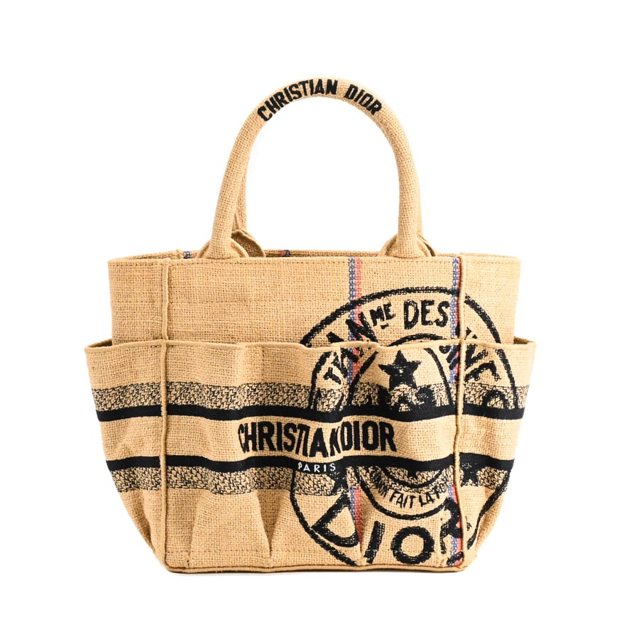 【中古A品】  ディオール キャサリンスモール  M1316ZRUW リネン THE YOKOHAMA FRONT