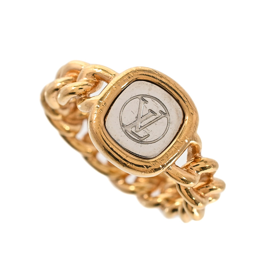 【中古AB品】  ルイヴィトン IDリング  M61095 ゴールドメッキ 横浜関内店