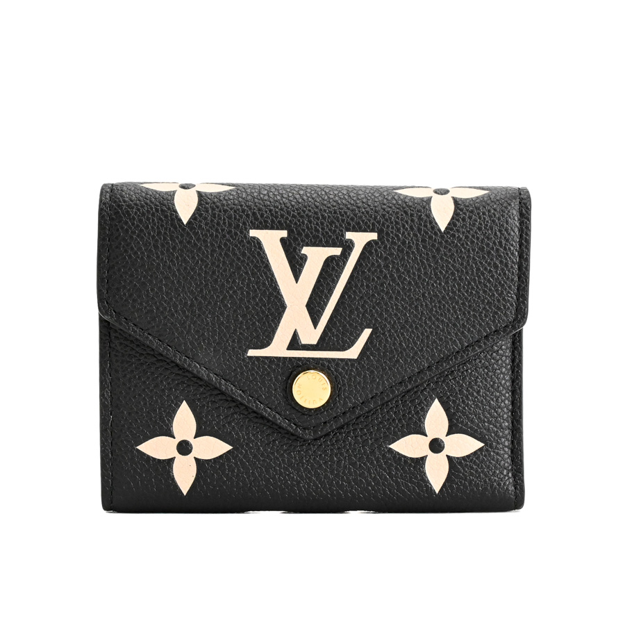 【中古A品】  ルイヴィトン ポルトフォイユヴィクトリーヌ バイカラーアンプラント M80968  銀座