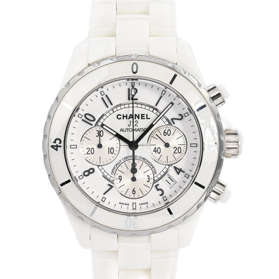 【中古A品】  シャネル J12 クロノグラフ 41mm  H1007 セラミック SHIBUYA