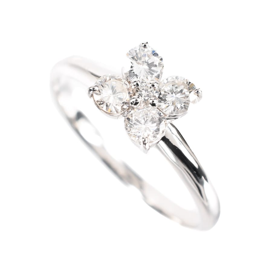 【中古A品】  ノンブランドジュエリー ダイヤ リング   K18ホワイトゴールド THE YOKOHAMA FRONT