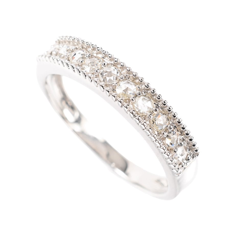 【中古A品】  ノンブランドジュエリー ダイヤ リング   K18ホワイトゴールド THE YOKOHAMA FRONT