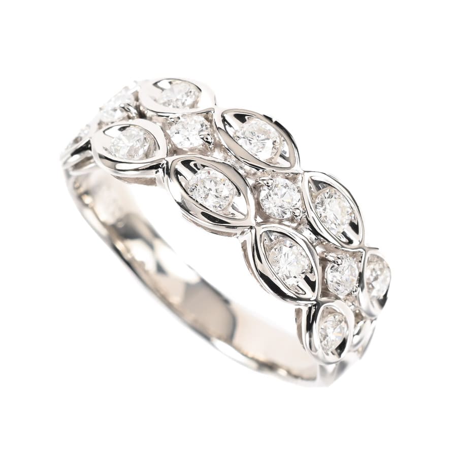 【中古A品】  ノンブランドジュエリー ダイヤ リング   プラチナ900 THE YOKOHAMA FRONT