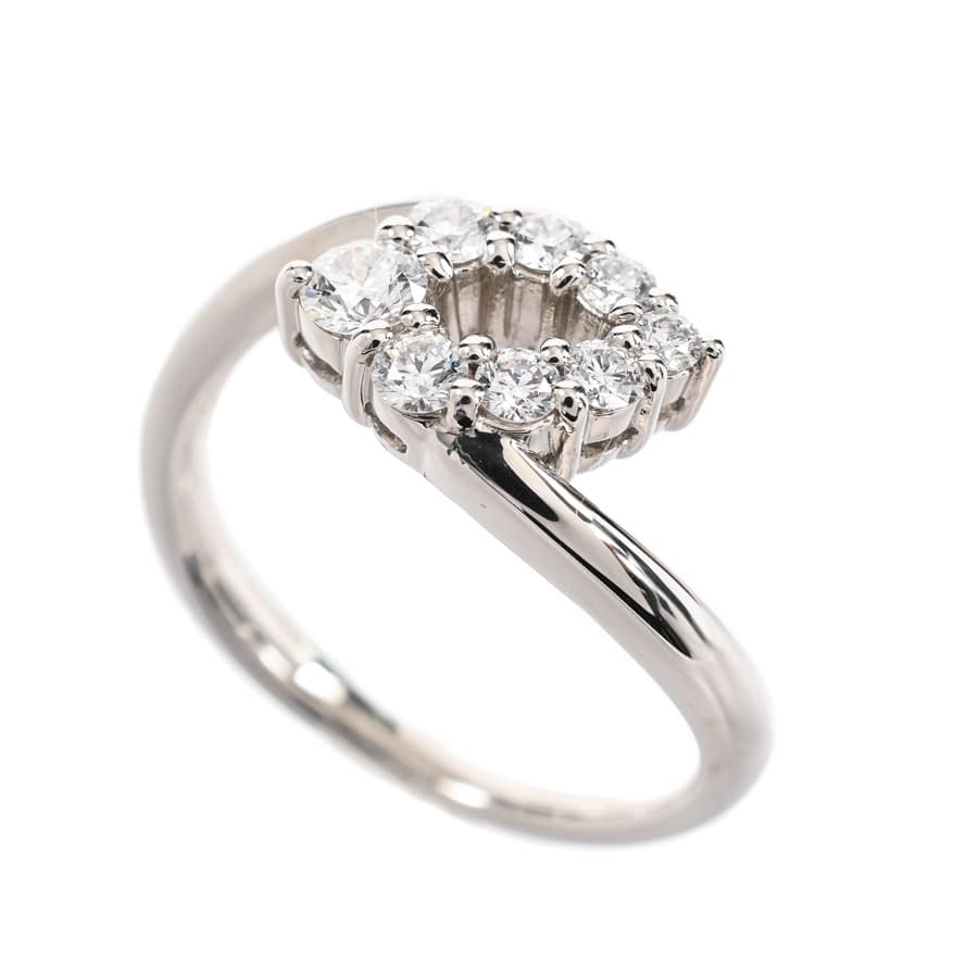 【中古A品】  ノンブランドジュエリー ダイヤ リング   プラチナ900 THE YOKOHAMA FRONT