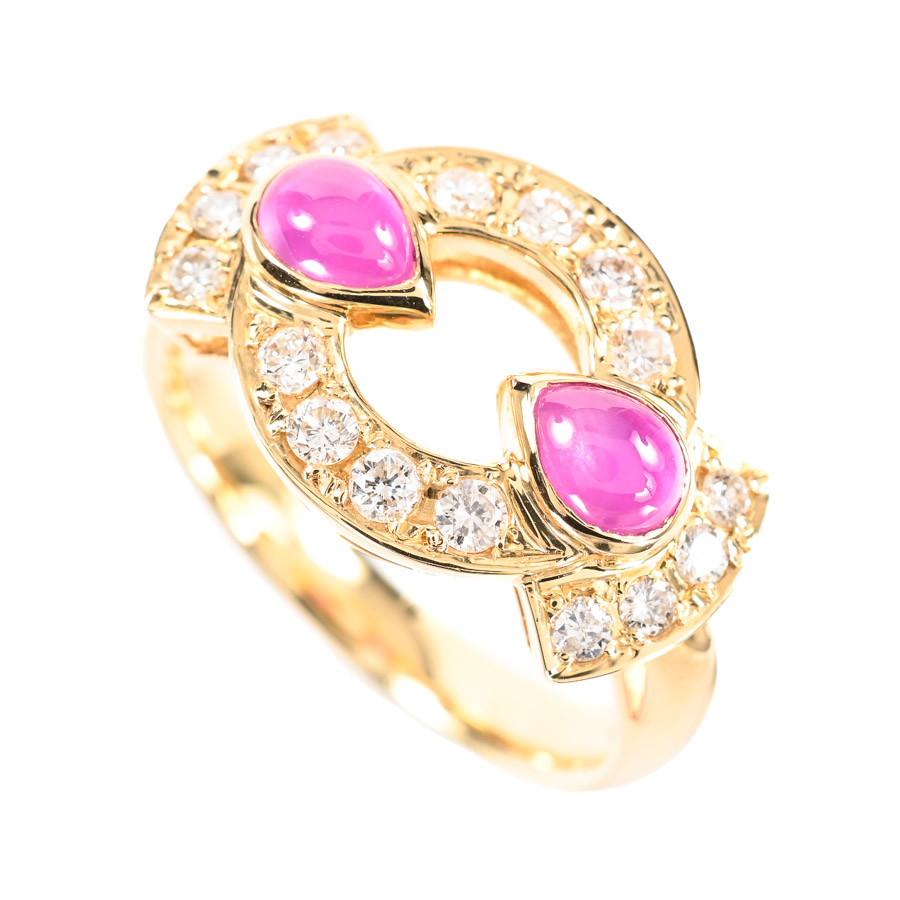 【中古A品】  ノンブランドジュエリー ルビー リング   K18YG 横浜関内店