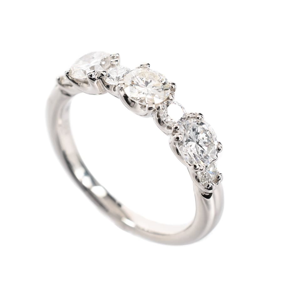 【中古A品】  ノンブランドジュエリー ダイヤ リング   プラチナ950 THE YOKOHAMA FRONT