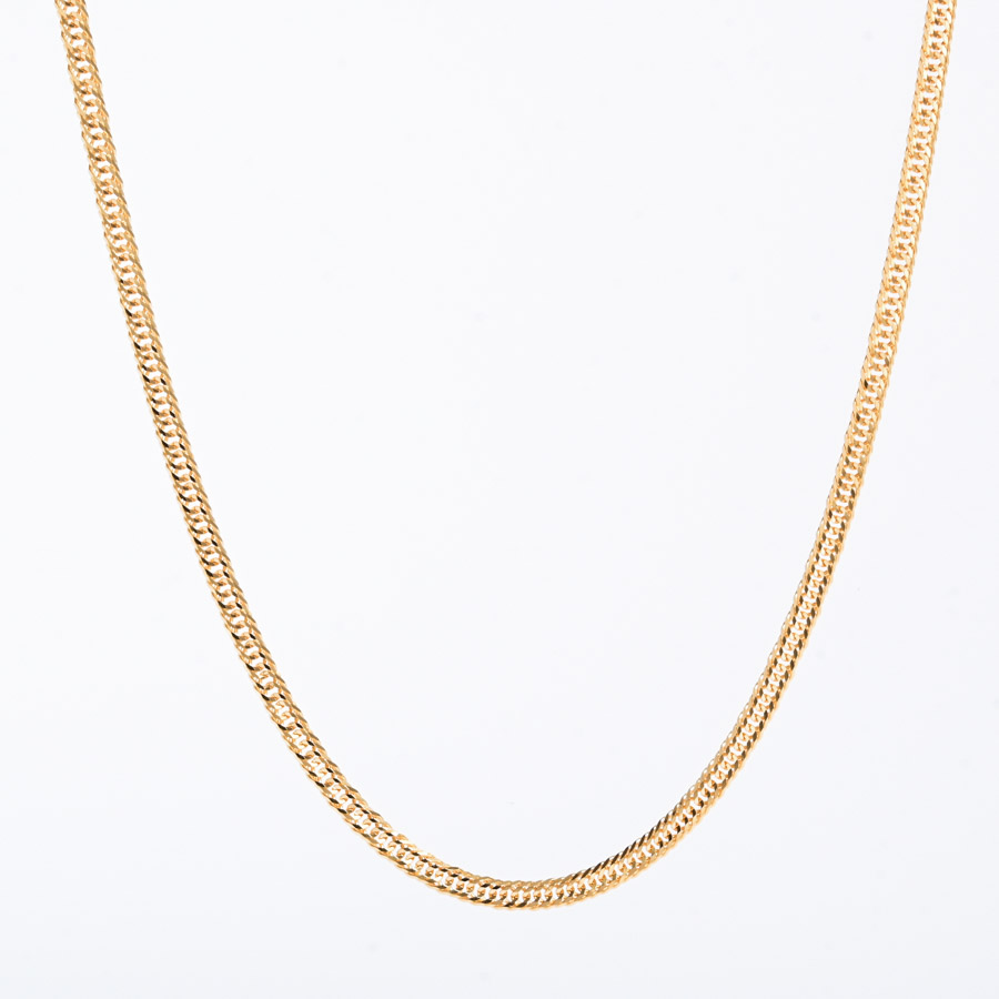 【新品】  ノンブランドジュエリー 喜平ネックレス 12面トリプル 5.9g   K18YG 銀座