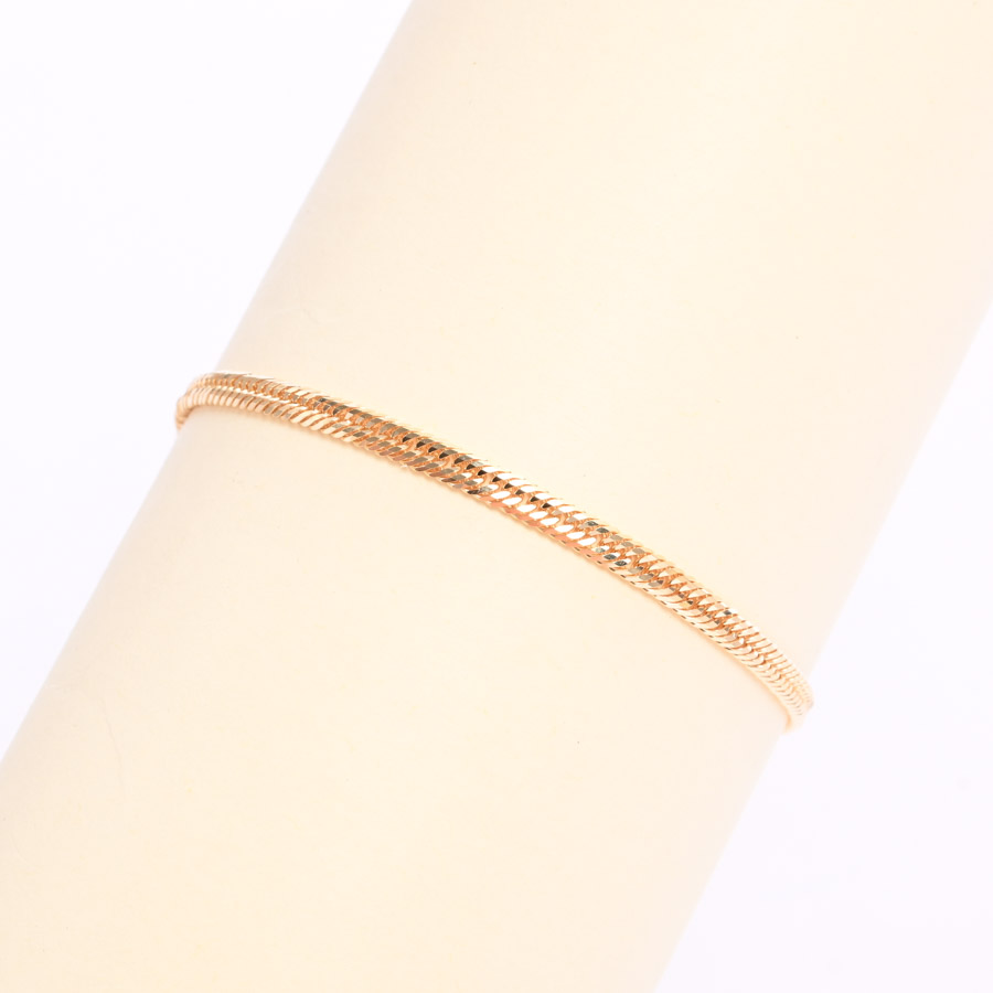 【新品】  ノンブランドジュエリー 喜平ブレスレット 12面トリプル 4.1g   K18YG THE YOKOHAMA FRONT