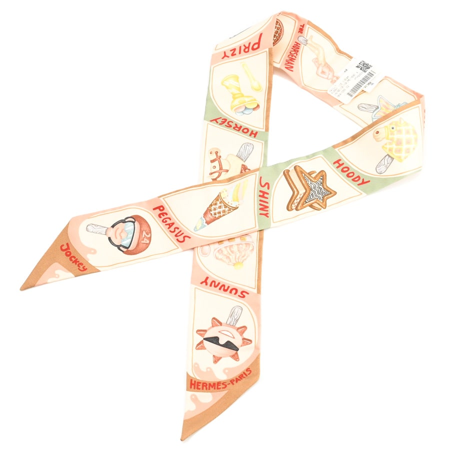 【未使用品】  エルメス ツイリー   シルク 元町本店