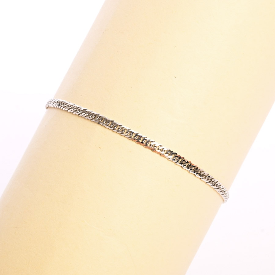 【新品】  ノンブランドジュエリー 喜平ブレスレット 6面ダブル 3.7g   Pt1000 新宿歌舞伎町店