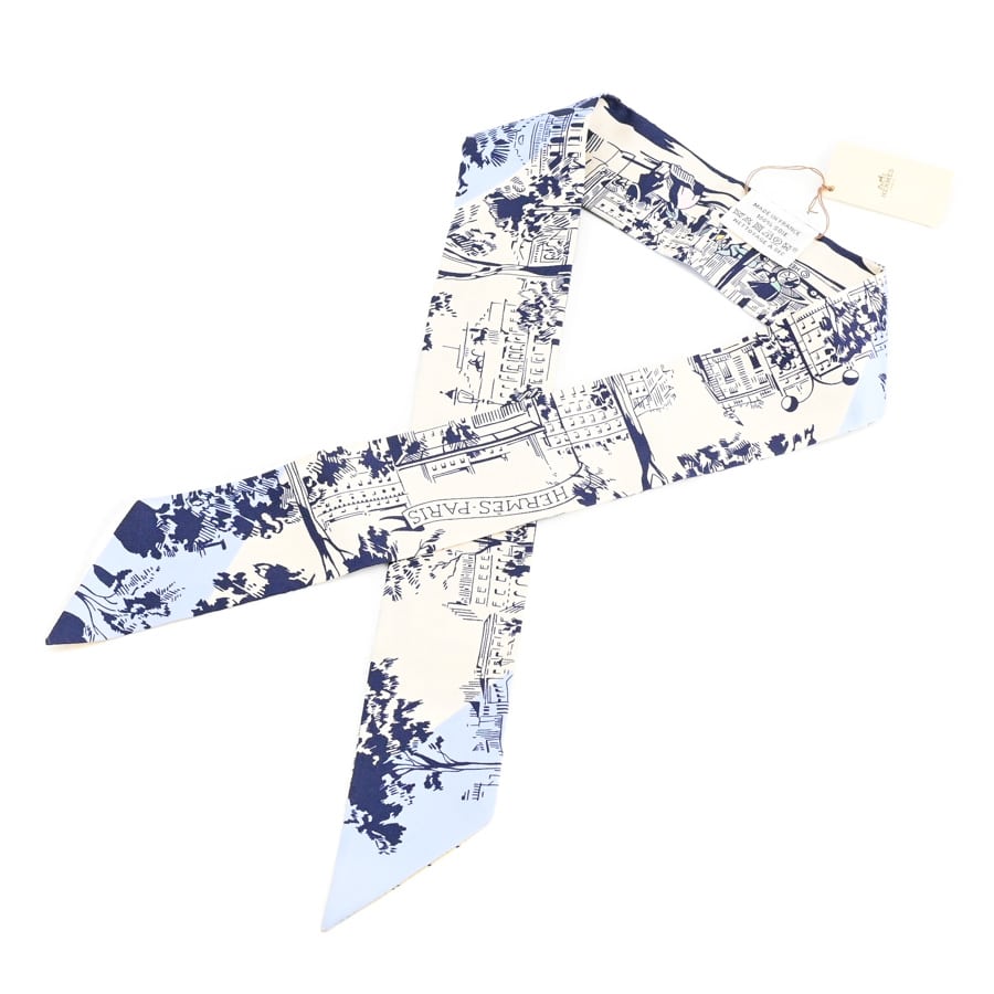 【未使用品】  エルメス ツイリー   シルク THE YOKOHAMA FRONT