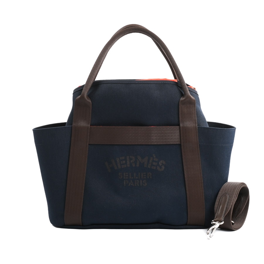 【中古SA品】  エルメス サックドパンサージュグルーム   キャンバス 元町本店