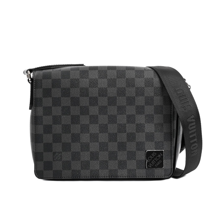 【中古SA品】  ルイヴィトン ディストリクトPMNV3 ダミエグラフィット N42710  銀座