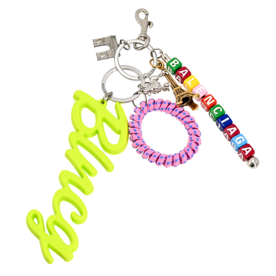 【中古A品】  バレンシアガ キーリングBLNCG  8290032 ラバー 新宿歌舞伎町店