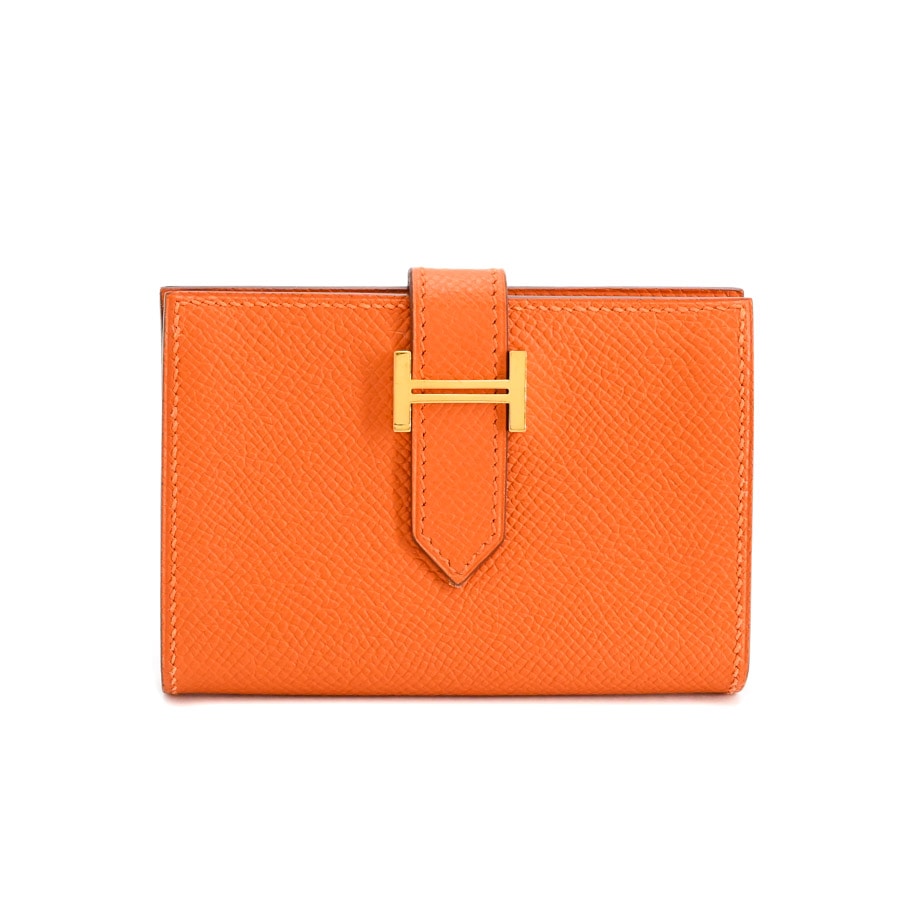 【中古AB品】  エルメス ベアンカードケース   ヴォーエプソン 元町本店