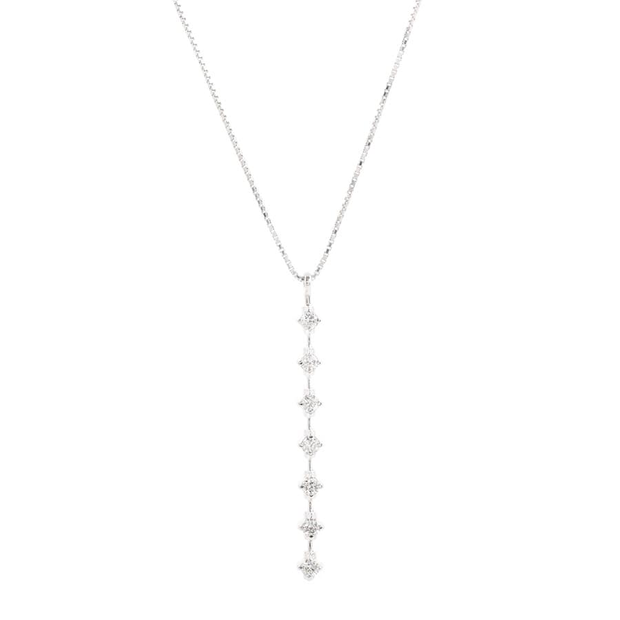 【中古A品】  ノンブランドジュエリー ダイヤ ネックレス   K18ホワイトゴールド 横浜関内店