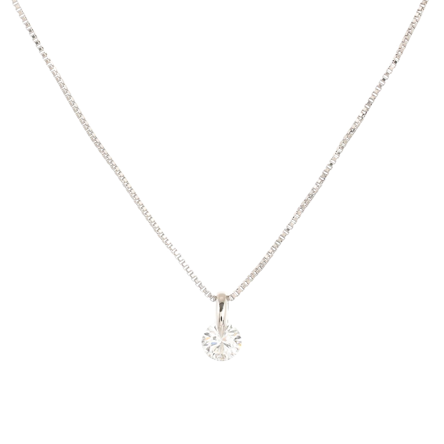 【中古A品】  ノンブランドジュエリー ダイヤ ネックレス   プラチナ900/850 元町本店