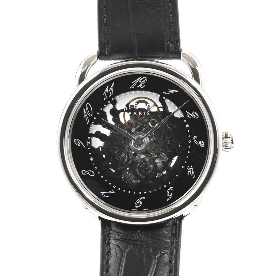 【中古A品】  エルメス アルソー スケレット  AR2.710 ステンレス 銀座