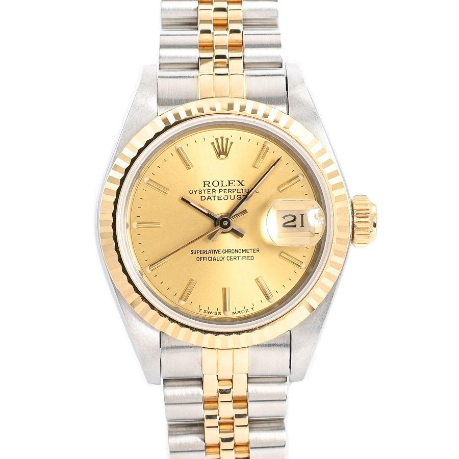 【中古A品】  ロレックス デイトジャスト  69173 ステンレス/イエローゴールド THE YOKOHAMA FRONT