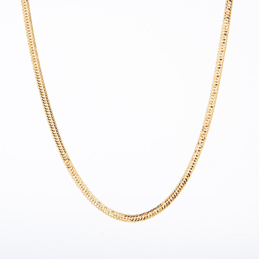 【新品】  ノンブランドジュエリー 喜平ネックレス 12面トリプル 6.3g   K18YG 銀座