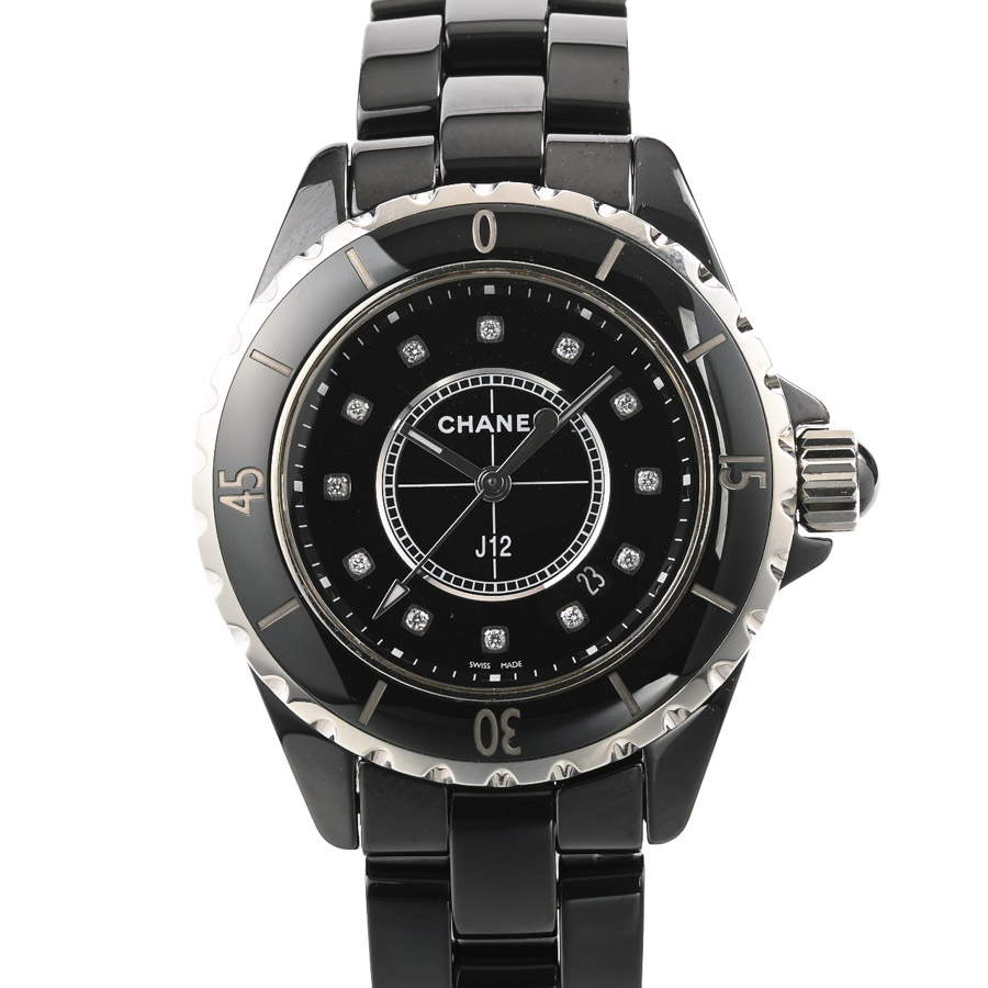 【中古A品】  シャネル J12 33mm  H1625 セラミック THE YOKOHAMA FRONT