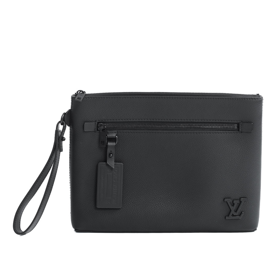 【中古A品】  ルイヴィトン テイクオフポーチ  M69837 トリヨンレザー 元町本店