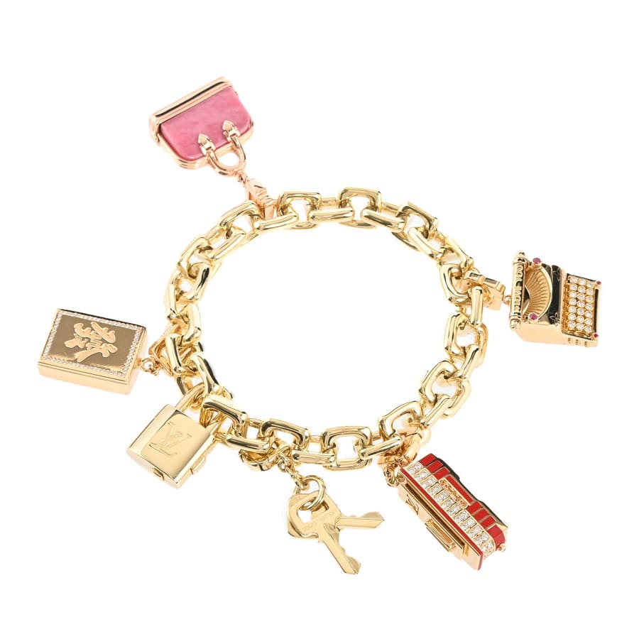 【中古A品】  ルイヴィトン パドロックキー   K18YP 銀座