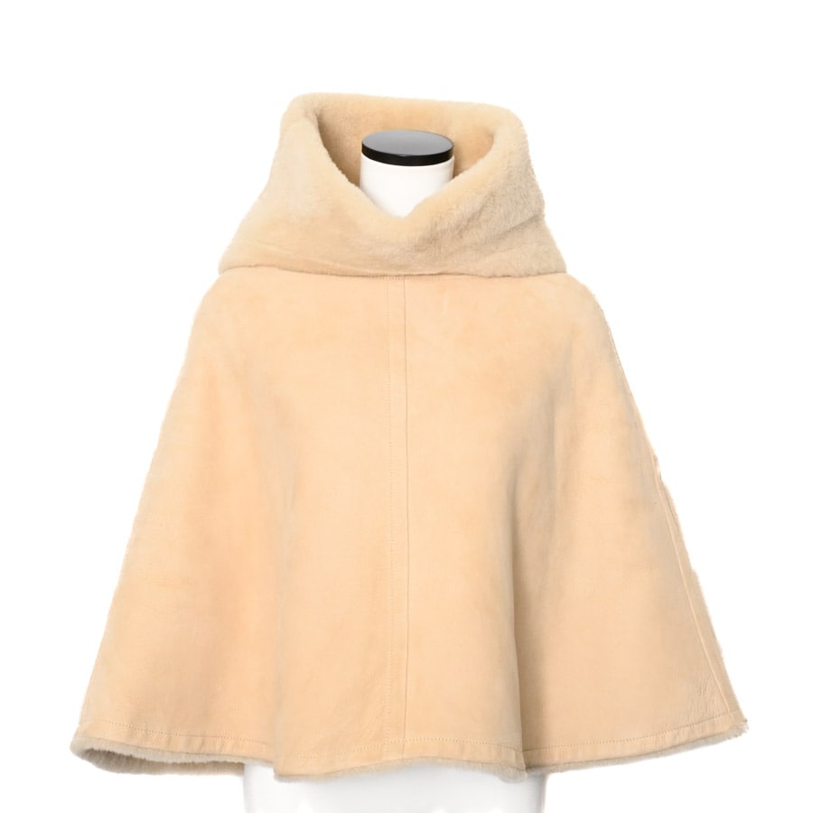 【未使用品】  エルメス ポンチョコート   ムートン ロジ_20