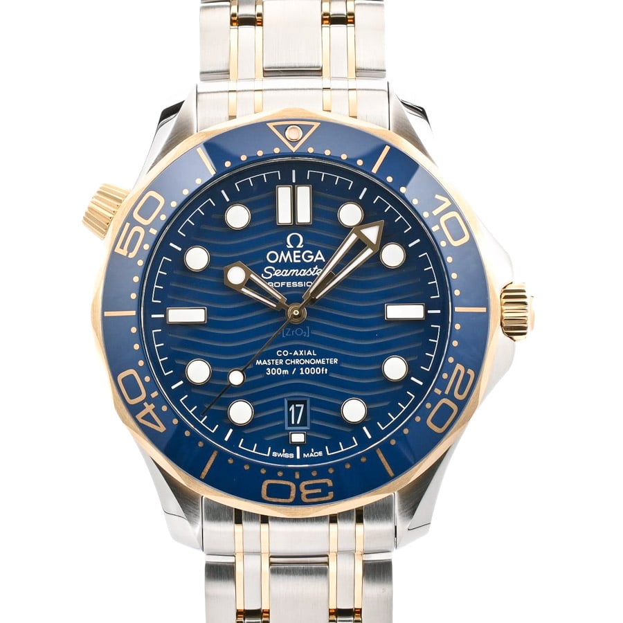 【中古A品】  オメガ シーマスター ダイバー 300m コーアクシャル 42mm  210.20.42.20.03.001 ステンレス/イエローゴールド 新宿歌舞伎町店