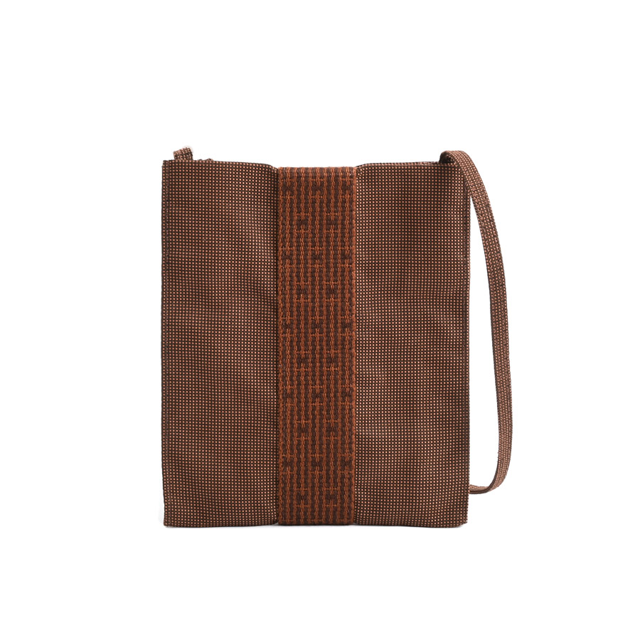 【中古A品】  エルメス エールラインポシェット   キャンバス 元町本店