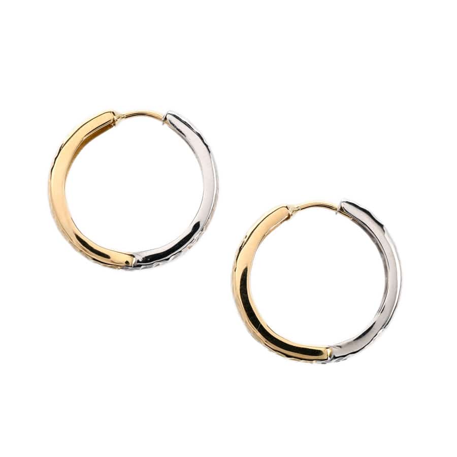 【中古A品】  ノンブランドジュエリー ピアス   K14YG/WG SHIBUYA
