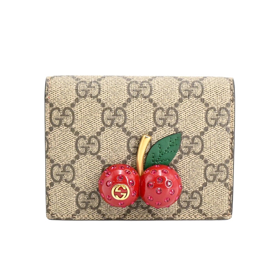 【中古A品】  グッチ 2つ折りコンパクト財布  476050 GGスプリーム 新宿歌舞伎町店