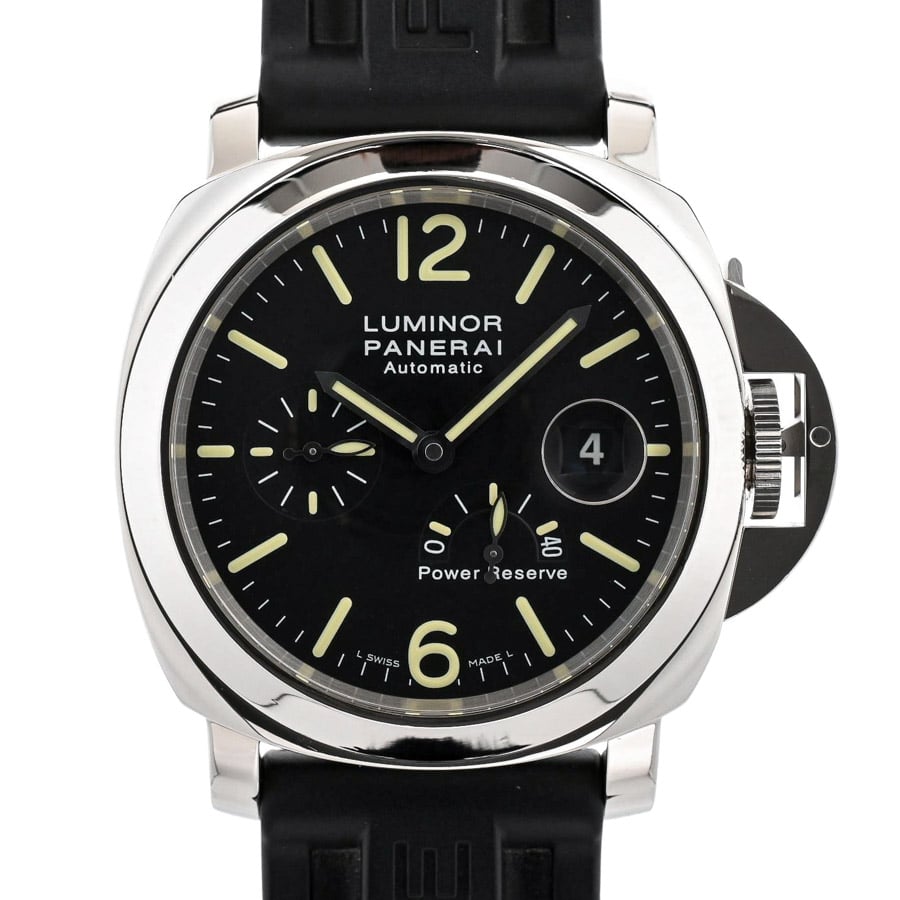 【中古A品】  パネライ ルミノール パワーリザーブ 44mm  PAM00090 ステンレス 銀座