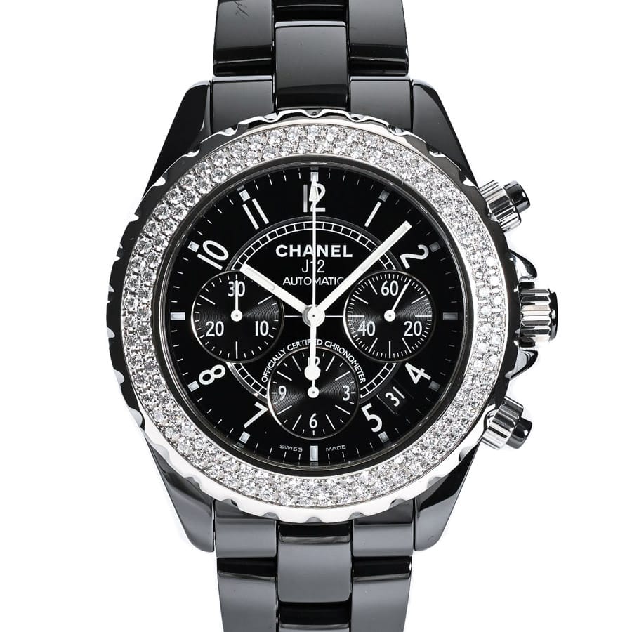 【中古A品】  シャネル J12 クロノグラフ 41mm  H1009 セラミック 元町本店