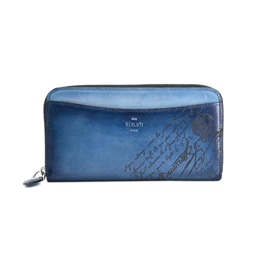 【中古AB品】  ベルルッティ イタウバネオロングジップウォレット   カーフ 横浜関内店
