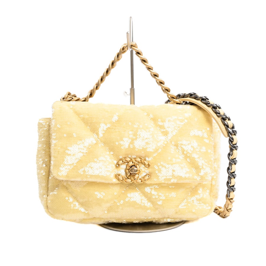 【中古B品】  シャネル CHANEL19スパンコールショルダー CHANEL19 AS1160  ロジ_20