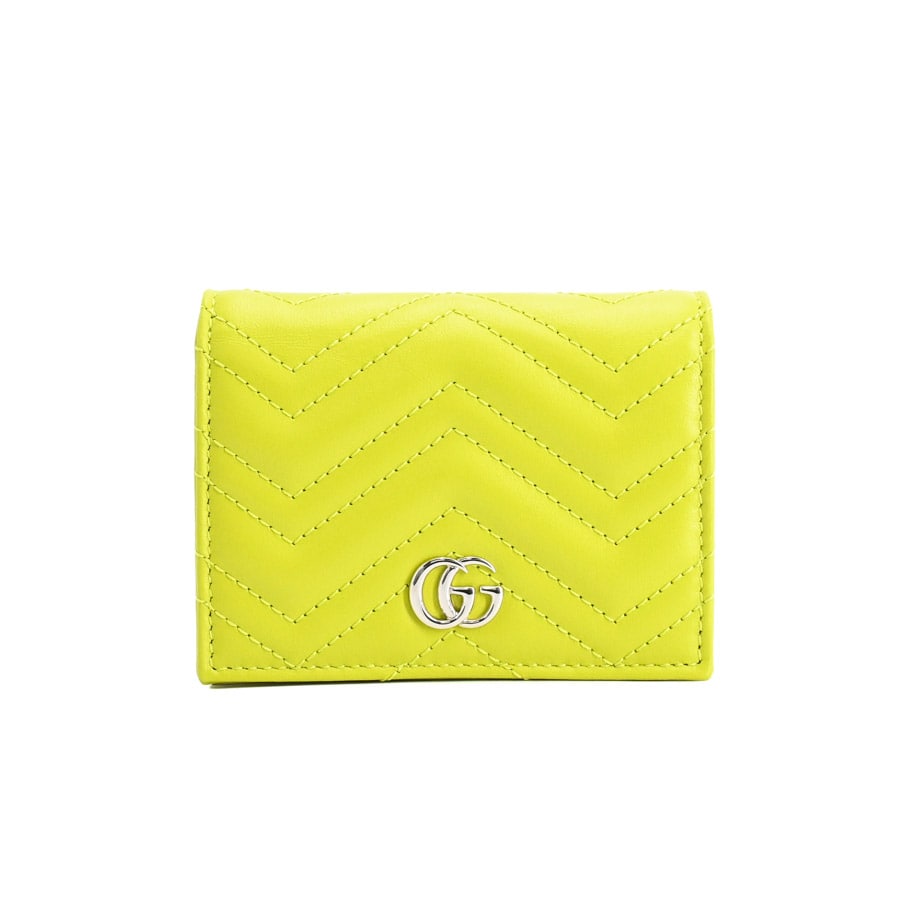 【未使用品】  グッチ ダブルGミニウォレット  466492 カーフ THE YOKOHAMA FRONT