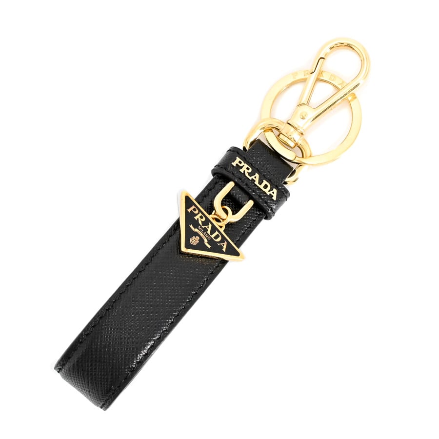 【中古A品】  プラダ サフィアーノレザーキーチェーン  1PP142 サフィアノ 横浜関内店