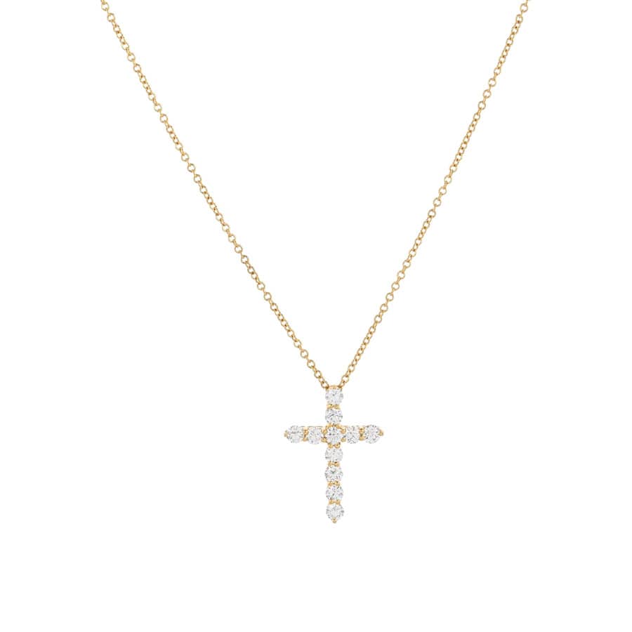 【中古A品】  ティファニー スモールクロス   K18イエローゴールド SHIBUYA