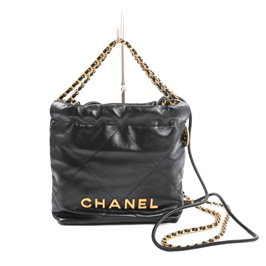【中古SA品】  シャネル CHANEL22ミニハンドバッグ CHANEL22 AS3980 カーフ 銀座