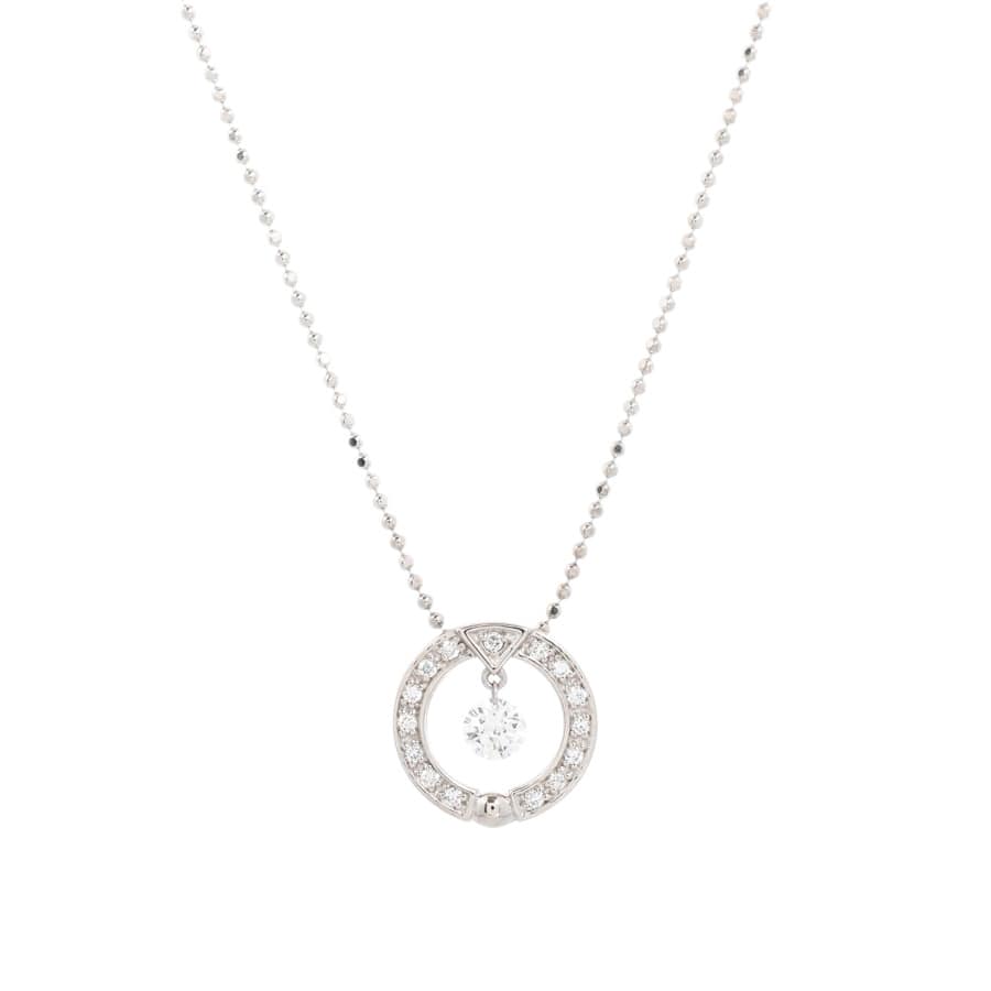 【中古A品】  ミラショーン ダイヤ ネックレス   K18ホワイトゴールド 横浜関内店