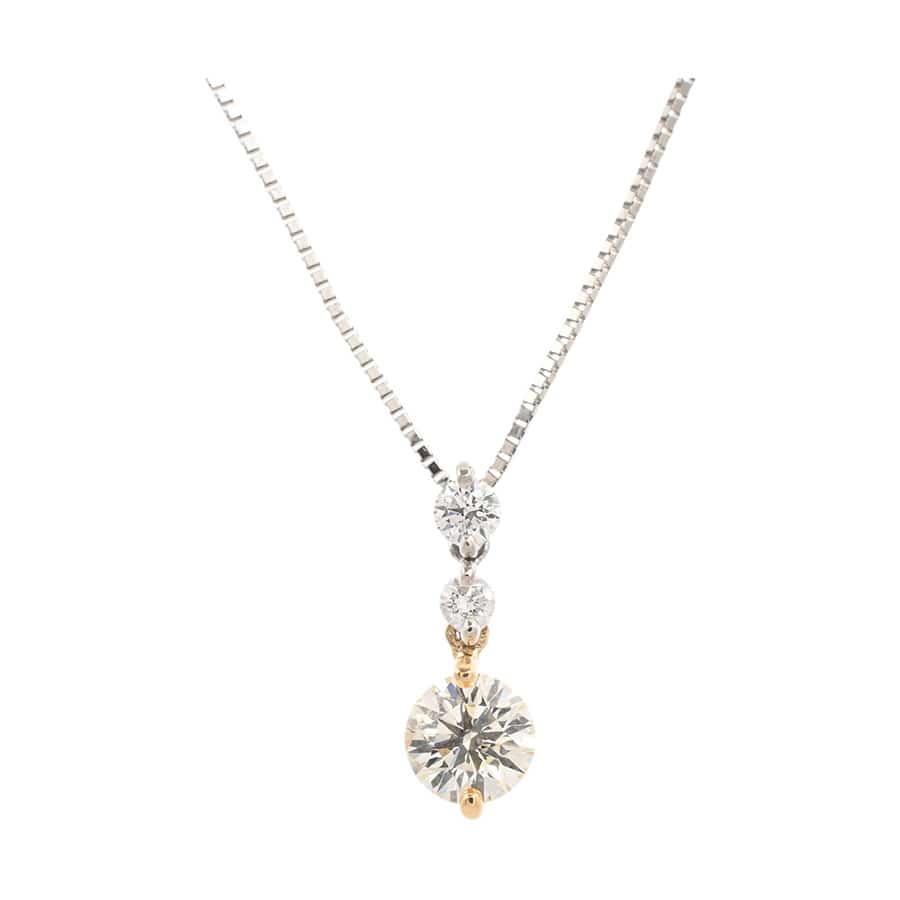 【中古B品】  ノンブランドジュエリー ダイヤ ネックレス   プラチナ900/850 SHIBUYA