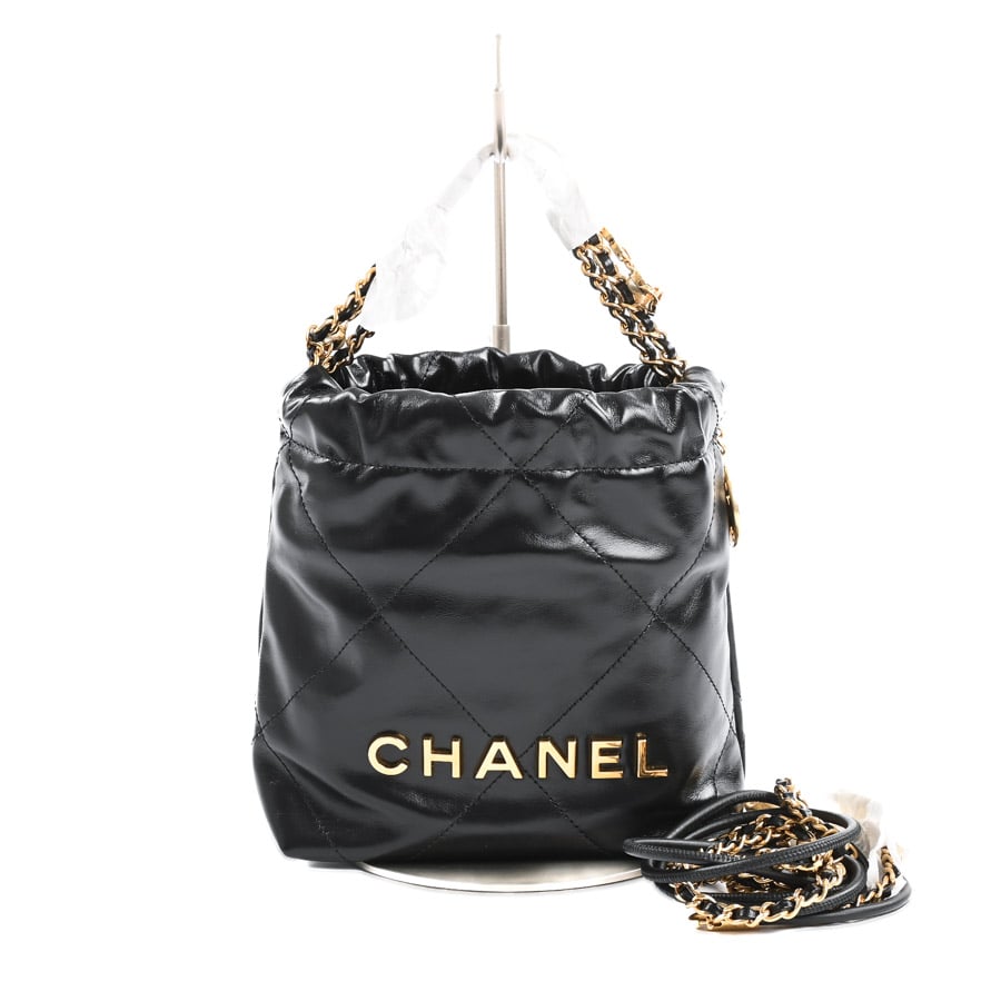 【未使用品】  シャネル CHANEL22ミニハンドバッグ CHANEL22 AS3980 カーフ 銀座