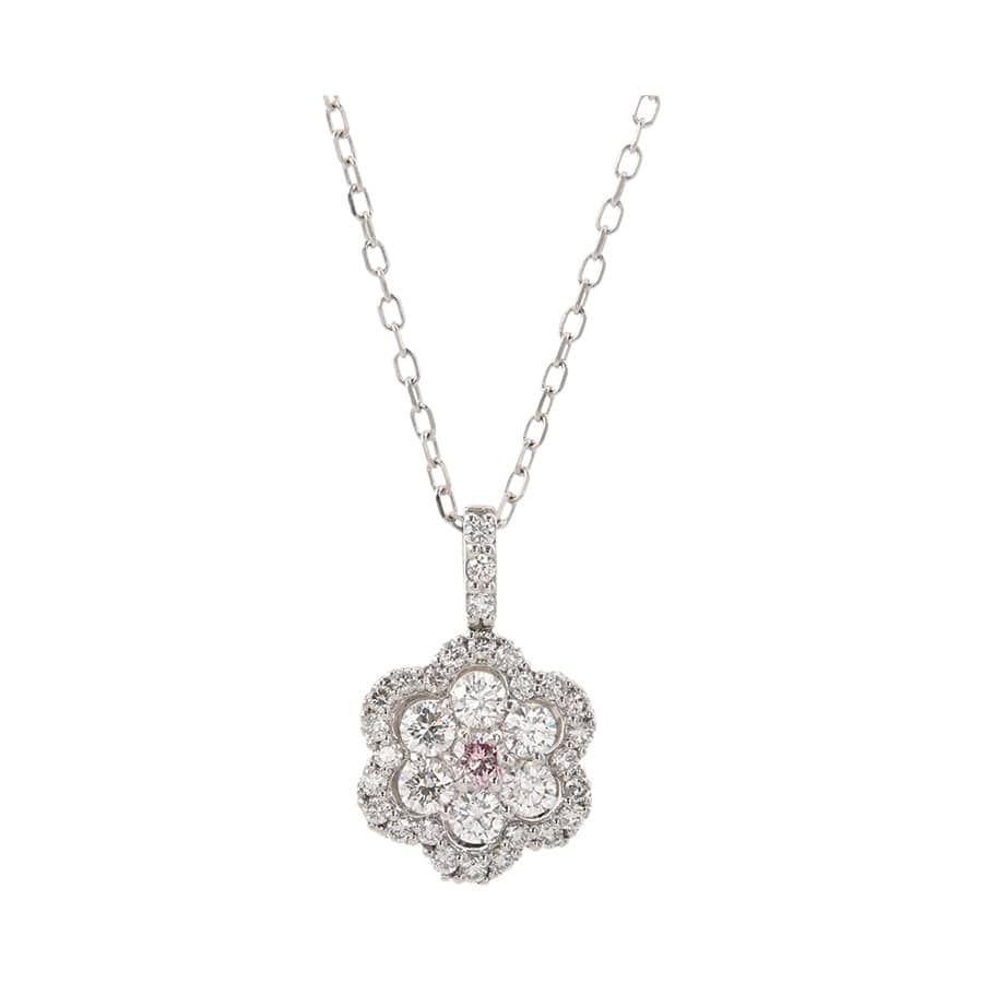 【中古A品】  ノンブランドジュエリー ダイヤ ネックレス   プラチナ900/850 SHIBUYA
