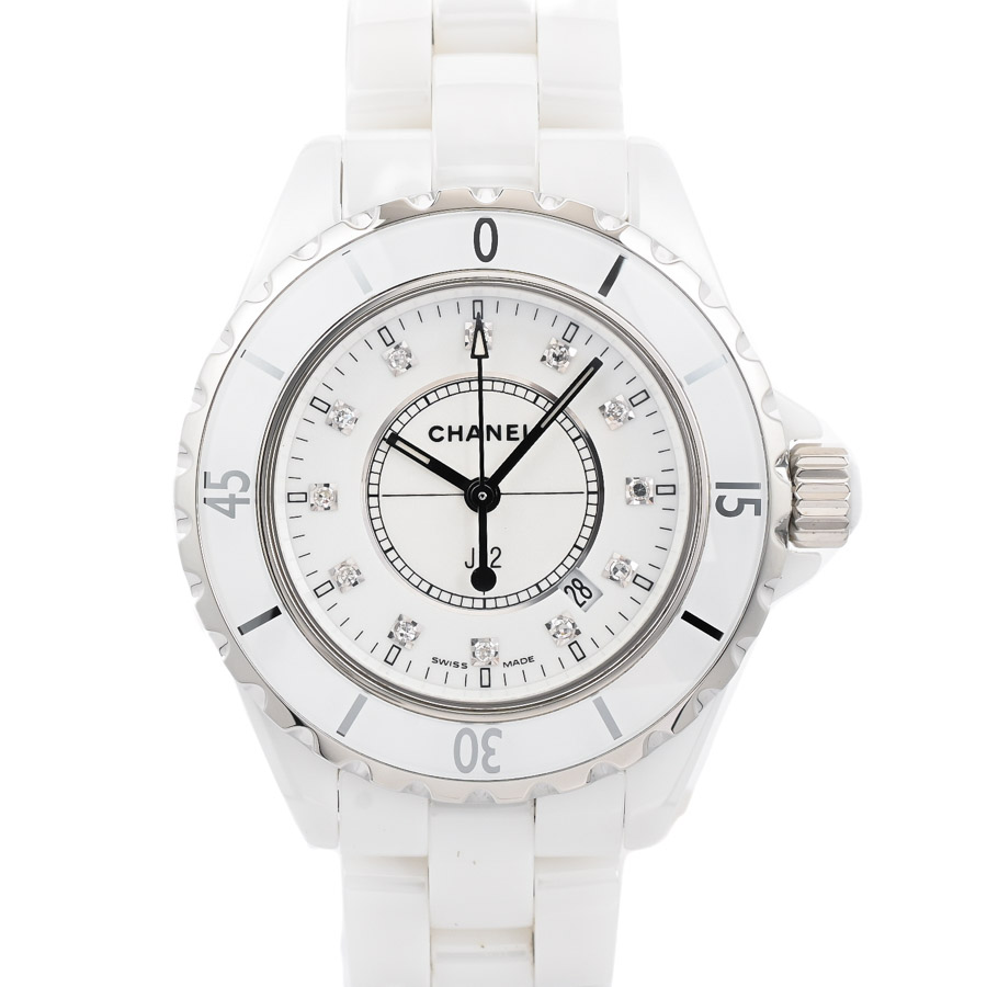 【中古A品】  シャネル J12 33mm  H1628 セラミック 元町本店
